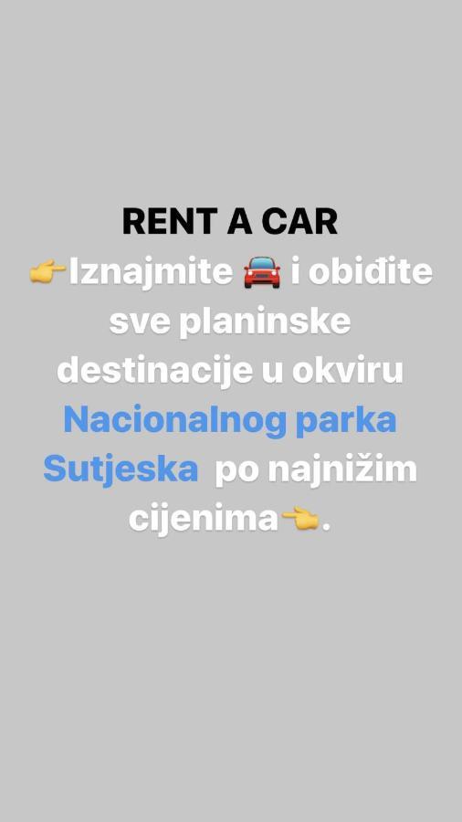 Apartmani Kosuta Tjentiste Exterior foto